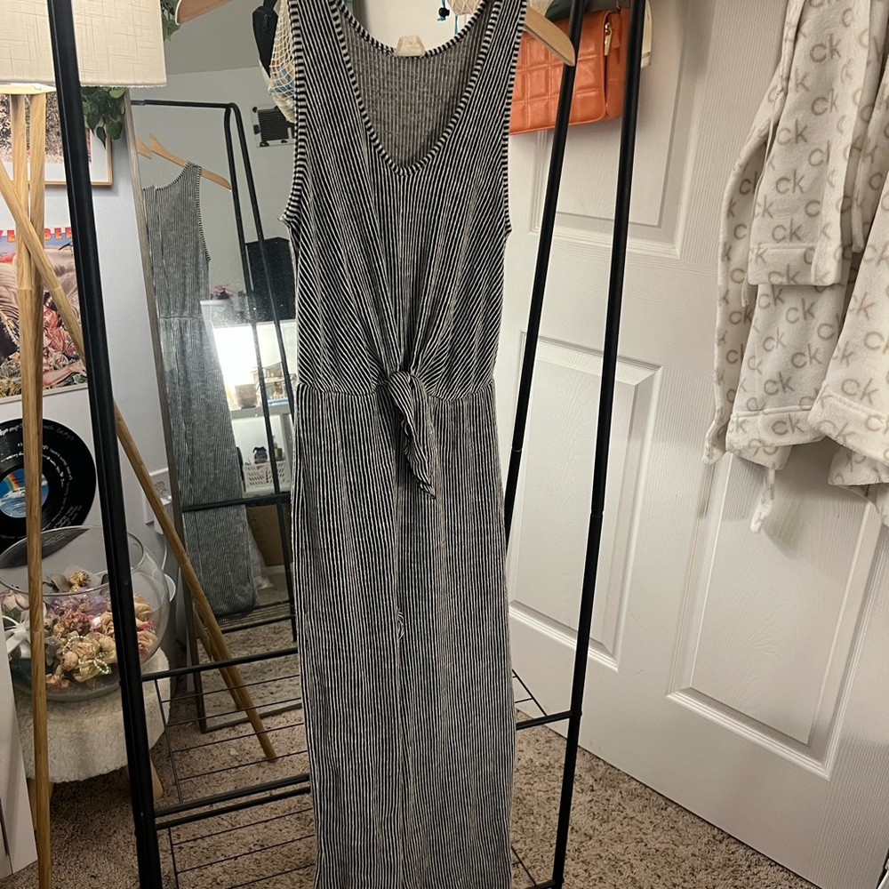 black and white romper/jumpsuit